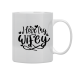 White Mug Printed in To My Wife