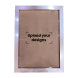 A4 Photo Frame Printed with Your Personalized Design - Silver Metallic