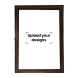 A3 Photo Frame Printed with Your Personalized Design - Brown