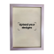A3 Photo Frame Printed with Your Personalized Design - Grey Metallic