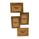 4x6 Photo Frame Printed with Your Personalized Design - Golden Collage