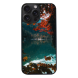 iPhone 15 Pro Max Black Case Printed With Brown Green Trees Beside River Daytime