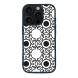 iPhone 16 Pro Max Black Case  Printed With Abstract Monochrome Seamless