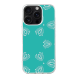 iPhone 16 Pro Max Transparant Case Printed With Nice Blue Background With White Pattern