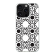 iPhone 16 Pro Max Transparant Case Printed With Abstract Monochrome Seamless