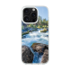 iPhone 16 Pro Transparant Case Printed With River Surrounded With Flowers Autumn Daytime