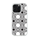 iPhone 16 Pro Transparant Case Printed With Abstract Monochrome Seamless