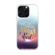 iphone 16 Pro Transparant Case Printed With Positive Quote Poster Sunset Blurred Background