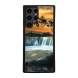 Samsung S24 Ultra Black Case Printed With Scenic View Waterfall Againest Sky Sunset