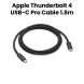 Apple Thunderbolt 4 (USB-C) Pro Cable 1.8m - Black | MW5J3ZM/A