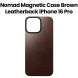 Nomad Magnetic Leatherback for iPhone 16 Pro | Rustic Brown | NM01362685