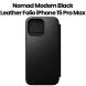 Nomad Modern Leather Folio for iPhone 15 Pro Max | Black | Nomad Leather | NM01632085