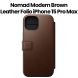 Nomad Modern Leather Folio for iPhone 15 Pro Max | Brown | Nomad Leather | NM01633785