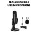 ZealSound USB K66 Condenser Gaming Microphone for PC/Phone/PS4/PS5 | Black | B09B3LJVFJ