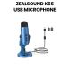 ZealSound USB K66 Condenser Gaming Microphone for PC/Phone/PS5 | Blue | B0BCYVTDDT