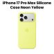 Apple iPhone 17 Pro Max Silicone Case with MagSafe | Neon Yellow | MGFM4ZM/A