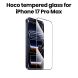 HOCO 3D Full Screen HD Tempered Glass for iPhone 17 Pro Max – Transparent | DG35