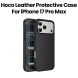 HOCO Leather Protective Case for iPhone 17 Pro Max – Dark Gray | DG29
