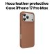 HOCO Leather Protective Case for iPhone 17 Pro Max – Brown | DG29