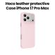 HOCO Leather Protective Case for iPhone 17 Pro Max – Pink | DG29