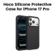 HOCO Silicone Protective Case for iPhone 17 Pro – Dark Gray | DG30