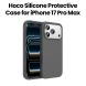 HOCO Silicone Protective Case for iPhone 17 Pro Max – Dark Gray | DG30