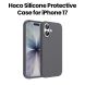 HOCO Silicone Protective Case for iPhone 17 – Dark Gray | DG30
