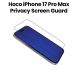 HOCO 10X Silk Privacy Screen Guard for iPhone 17 Pro Max – Black