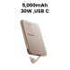 Momax 1-Power F.Pass+ 5000mAh Power Bank with Built-In Cable – Desert Titanium | IP157L2