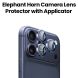 Elephant Horn Camera Lens Protector with Applicator iPhone 17 Pro/Pro Max Blue | EH-CLRTTSG17-BL