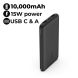 Belkin BoostCharge 3-Port Power Bank 10000 mAh + USB-A to USB-C Cable | Black | BPB011BTBK
