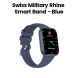 Swiss Military Rhine 3 Smart Band with Talking Feature & Heart Rate Monitor – Blue |SM-BAND-RHINE3-BLUFBLUS