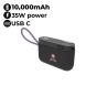 Swiss Military 10,000 mAh Compact Mini Power Bank with LED Display 35W – Black |SM-PB-10K-35W-MINI-LED-CBL
