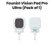 Founist Vision Pod Pro Ultra-Compact Magnetic Selfie Monitor - White | (Pack of 1)
