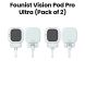 Founist Vision Pod Pro Ultra-Compact Magnetic Selfie Monitor - White | (Pack of 2)