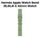 Hermès Apple Watch Band 42mm for 38/40 & 41mm Cases – Vert Criquet Attelage Single Tour