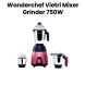 Wonderchef Vietri Mixer Grinder 4-Jar 750W – Rust/Black | 63155127