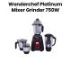 Wonderchef Platinum Mixer Grinder 4-Jar 750W – Black/Red | 63155126