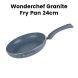 Wonderchef 24cm Granite Fry Pan - Granite Grey| 60004600
