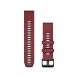 Garmin QuickFit 26mm Silicone Watch Band – Marsala/Graphite, Quick Release, Secure Fit Sport Smartwatch Strap | 124mm Adjustment Band; 95mm Buckle Band
