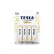 Tesla Alkaline AA Gold+ Batteries LR6 1.5V – 4 Pack Long-Lasting Power for Remote Controls, Toys & Electronics | 8594183392257