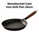 Wonderchef 24 cm Cast Iron Grill Pan - Black | 63154908