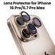 MagEasy Lens Protector for iPhone 16 Pro/Pro Max 6.1"/6.7" Titanium Desert | MPH61P029TD24