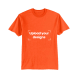 Orange T-Shirt Printed with Your Personalized Design